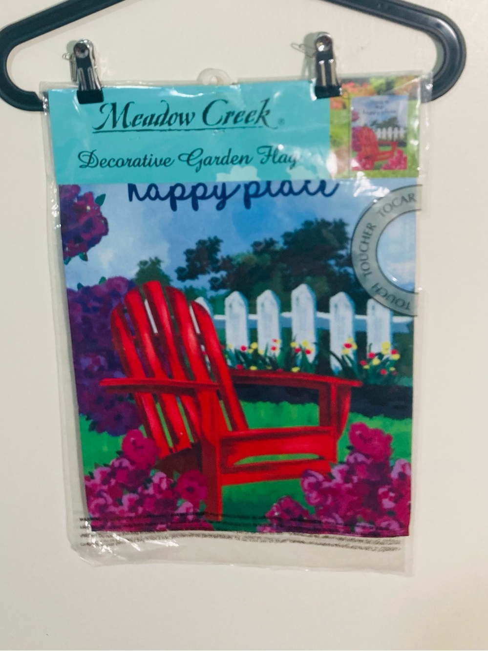 NWT Meadow Creek Decorative Garden‎ Flag - Adirondack Chair Design